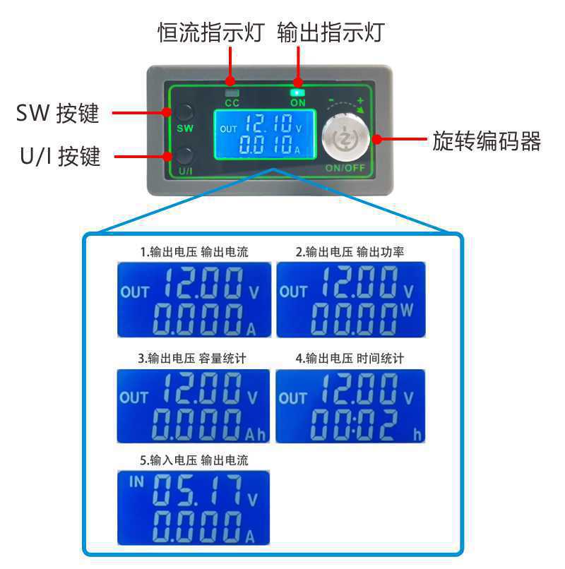 50V20A 1000W numerical control - огляд і ціна Step Down Dc Power Supply Module 1000W